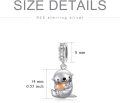 wholesale 925 Sterling Silver Sea Otter Heart Pendant-0-3