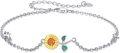 wholesale 925 Sterling Silver Infinity & Sunflowers Charm Bracelet for Women - Mothers Day Gifts-0-0