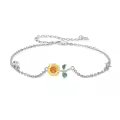 wholesale 925 Sterling Silver Sunflower Charm Bracelet Wholesale for Women - Mothers Day Gifts-0-1