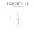 TOUPOP Sterling Silver Cross Dangle Earrings Christmas Birthday Gifts For Women-0-4