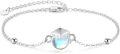 wholesale 925 Sterling Silver Moonstone Graduation Cap Charm Bracelet Gift for Women-0-0