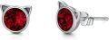 wholesale 925 Sterling Silver Birthstones Cat Earrings for Women Hypoallergenic Studs-0-0