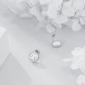 wholesale 925 Sterling Silver Cancer Zodiac Sign Stud Earrings With Iridescent Inlay-0-3