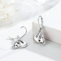 wholesale 925 Sterling Silver Koala Bear Dream Catcher Drop Earrings for Women-0-1