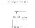 wholesale 925 Sterling Silver Dumbbell Cross Pendant Necklace  for Women Men Sport s-0-3