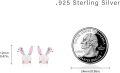 wholesale 925 Sterling Silver Pink Opal Bunny Rabbit Stud Earrings for Women - Hypoallergenic  Idea-0-2