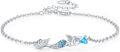 wholesale 925 Sterling Silver Blue Crystal Mermaid Turtle Charm Anklet/Anklet - Boho Beach s for Women & Girls-0-0