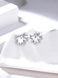 wholesale 925 Sterling Silver Red Crystal Bat Stud Earrings - Halloween Costume s for Women-0-2