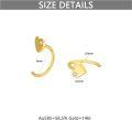 wholesale 14K Gold Diamond Heart Infinity Love Cross Triangle Lightening Daisy Huggie Hoop Earrings for Women-0-4