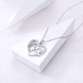 wholesale 925 Sterling Silver Mother and Child Heart Pendant Necklace - Mommy & Me s for Women-0-5