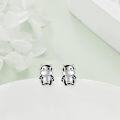 wholesale 925 Sterling Silver Cow Stud Earrings - Adorable Farm Animal  for Her-0-3