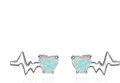 wholesale 925 Sterling Silver Opal Heartbeat Stud Earrings - Nurse Gifts-0-0