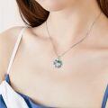 wholesale 925 Sterling Silver Crystal Sea Turtle & Coconut Trees Necklace for Women-0-1