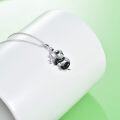 wholesale 925 Sterling Silver Cute Red Panda Raccoon Cow Pendant Necklace for Women-0-1