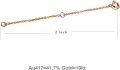 wholesale  Gold 10K 2 3 4 Inch Dainty Durable Chain Extender for Jewelry ( chars)-0-7