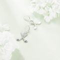 wholesale 925 Sterling Silver Crossed Golf Clubs & Ball Leverback Drop Earrings Sporty Gifts for Women-0-3