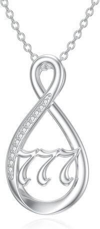 wholesale Sterling Silver Angel Number Necklace 111 222 333 444 555 777 888 999 1111-777 Necklace