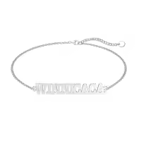 TOUPOP Gold & Stone Personalized Name Heart Bracelet Women Gifts-undefined