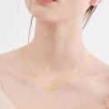TOUPOP 14K Gold CZ Heartbeat Nurse Necklace, 16+2 Inch-0-2