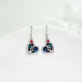 TOUPOP Sterling Silver Nightmare Earrings Jack Sally Skull Jewelry-0-2