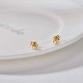 wholesale 10K Gold Round Natural Diamond Stud Earrings (1 ct tw F-G-SI2)-0-3