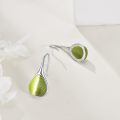 wholesale 925 Sterling Silver Turquoise Teardrop Threader Earrings for Women - Long Dangle Pierced Jewelry-0-21