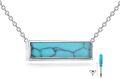 wholesale 925 Sterling Silver Turquoise Urn Necklace for Ashes - Cremation Jewelry for Women-0-0