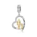 wholesale 925 Sterling Silver Family Love Charm Bracelet Wholesale for Daughter Mother Lover - Birthday Valentine's Day Gifts-0-25