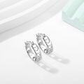 wholesale 925 Sterling Silver Hollow Heart Hoop Earrings for Women and Girls-0-1
