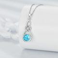 wholesale Sterling Silver Celtic Knot Necklace Irish Pendant Jewelry Gift for Women-0-8
