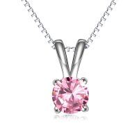 wholesale 925 Sterling Silver Pendant Necklace Wholesale With Green Gemstone And Chain-Tourmaline