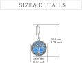 wholesale Sterling Silver Tree of Life Dangle Earrings for Women Girls Jewelry Gifts-0-6