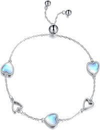 wholesale 925 Sterling Silver Heart Charm Bracelet Gift for Women-Heart Charm