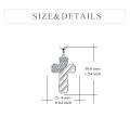 wholesale 925 Sterling Silver American Flag Cross Pendant Necklace With Cz Star Stones-0-5
