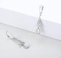 wholesale 925 Sterling Silver Opal Celtic Knot Teardrop Dangle Earrings-0-1