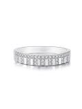 TOUPOP 10k 14k 18k Gold Moissanite Couples Wedding Band Sets Engraved-0-5