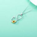 wholesale Sterling Silver Sunflower RN Caduceus Nursing Pendant-0-25