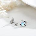 wholesale 925 Sterling Silver Hypoallergenic Cow Heart Stud Earrings - Cute Animal  for Women-0-3