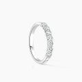 TOUPOP 10k 14k 18k Gold Moissanite Women's Eternity Wedding Band Ring-0-2