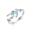 TOUPOP Sterling Silver Ring with Stone Jewelry Christmas Gifts for Women-0-0