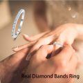 wholesale Real Diamond Bands Ring 14K Gold Plated Solid 925 Sterling Silver Stackable Engagement Rings for Her,Wedding Promise Ring for Women Jewelry Gift for Her -0-2