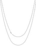 wholesale 925 Sterling Silver Box Link Chain Necklace 18-30 for Women & Men-0-0