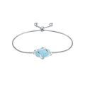 wholesale 925 Sterling Silver Abalone Shell Square Charm Adjustable Bolo Bracelet for Women-0-84