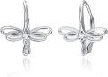 wholesale 925 Sterling Silver Butterfly Shape Hypoallergenic Leverback Earrings for Women & Teen Girls - Vintage Style  Idea for Mothers' Day-0-0