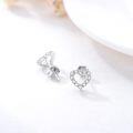 wholesale 14K Gold Heart Shape Cubic Zirconia Stud Earrings for Women Gifts for Mom Girls Wife-0-3
