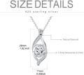 wholesale S925 Sterling Silver Diamond & Moissanite Infinity Necklace - Endless Love Symbol, Elegant Pendant, Hypoallergenic, Gift for Women-0-3