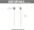wholesale 14K Gold Blue Crystal Evil Eye Long Chain Drop Earrings for Women-0-1