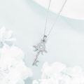 wholesale 925 Sterling Silver Moonstone Key Pendant Necklaces for Women - Unique Gift Ideas-0-4