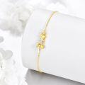 wholesale 14K Gold Opal Tower Charm Bracelet for Women s-0-3