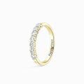 TOUPOP 10k 14k 18k Gold Moissanite Women's Eternity Wedding Band Ring-0-0